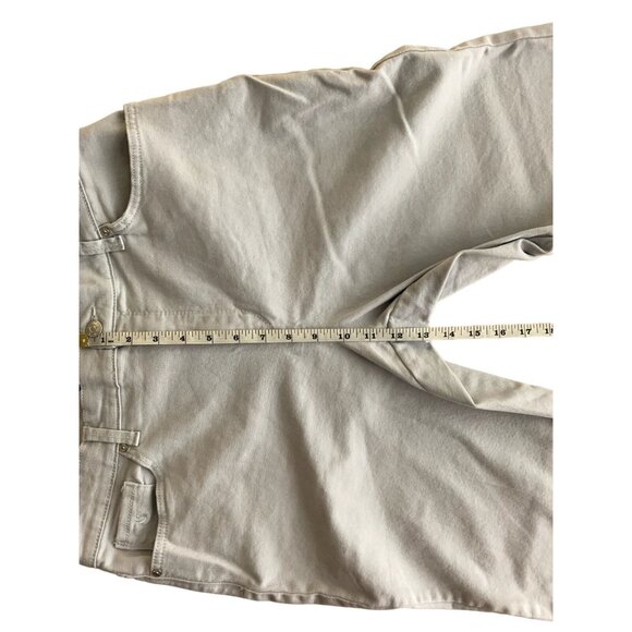 Gloria Vanderbilt Amanda Light Gray High-Rise Straight Leg Jeans Womens Size 14 - Picture 6 of 14